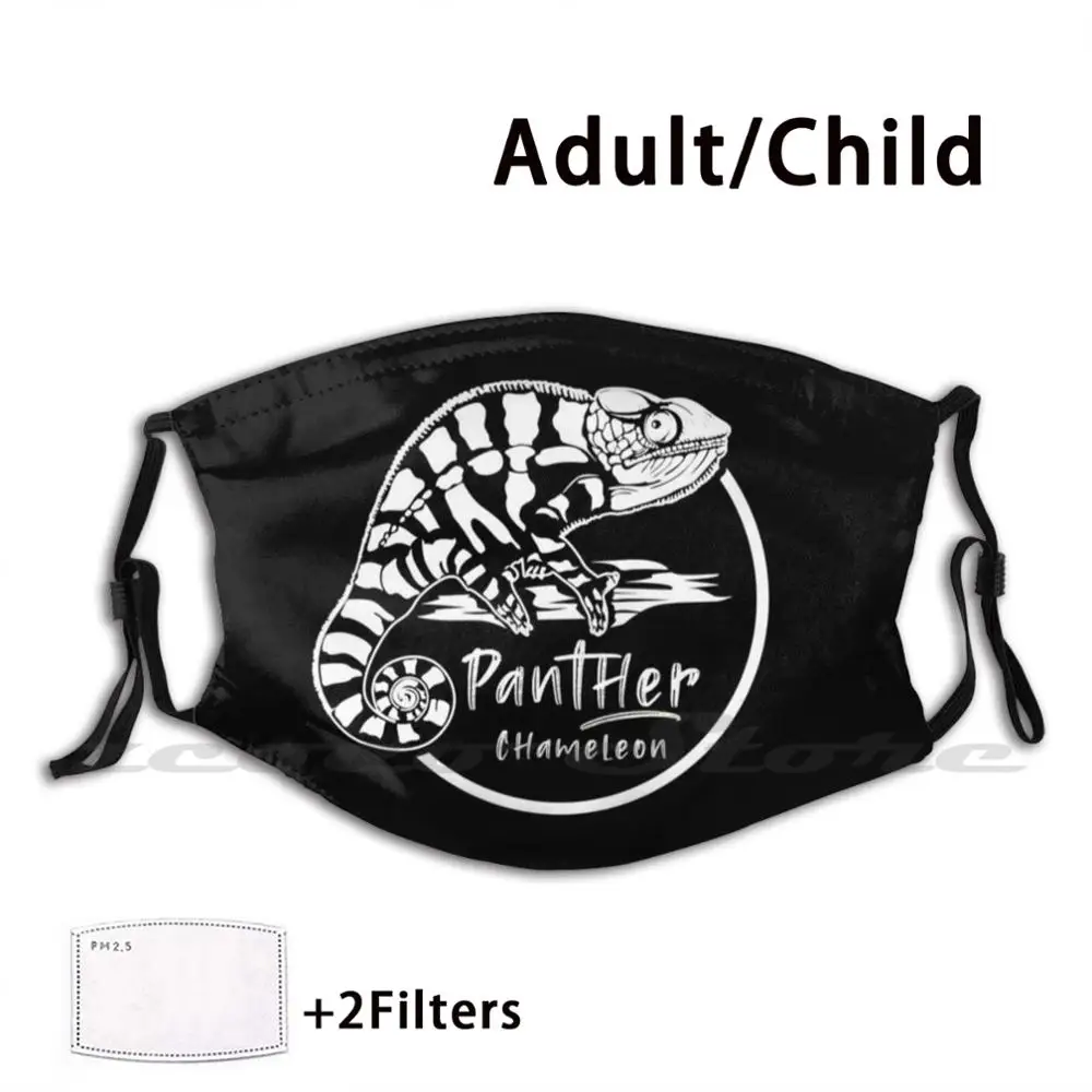 

Panther Chameleon Reptile Keepers Lizard Mask Cloth Reusable Print Filter Washable Panther Chameleon Chameleon Chameleons