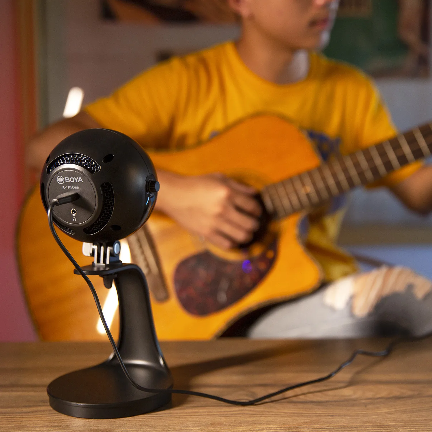 BOYA BY-PM300 Desktop USB Microphone for Android Windows Mac Computer Home-studio Gaming Streaming Youtube Recording Vlogging