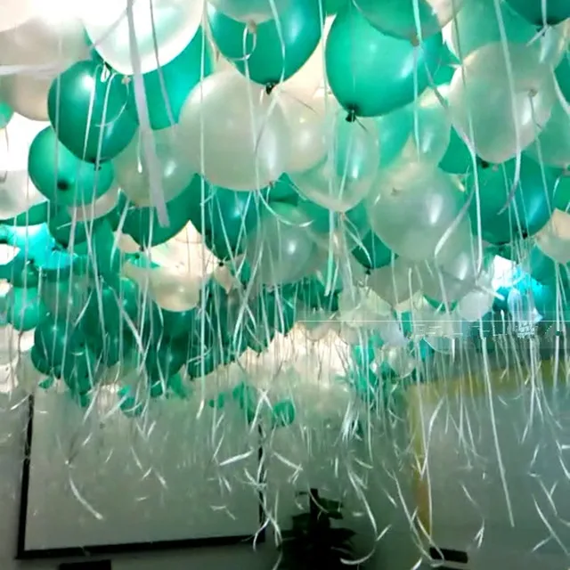 50/100 قطعة 10 بوصة 1.5 جرام الذهب الأسود الأبيض لؤلؤي اللاتكس بالون الهيليوم لعيد ميلاد الزفاف عيد الحب الطرف بالون للزينة #2