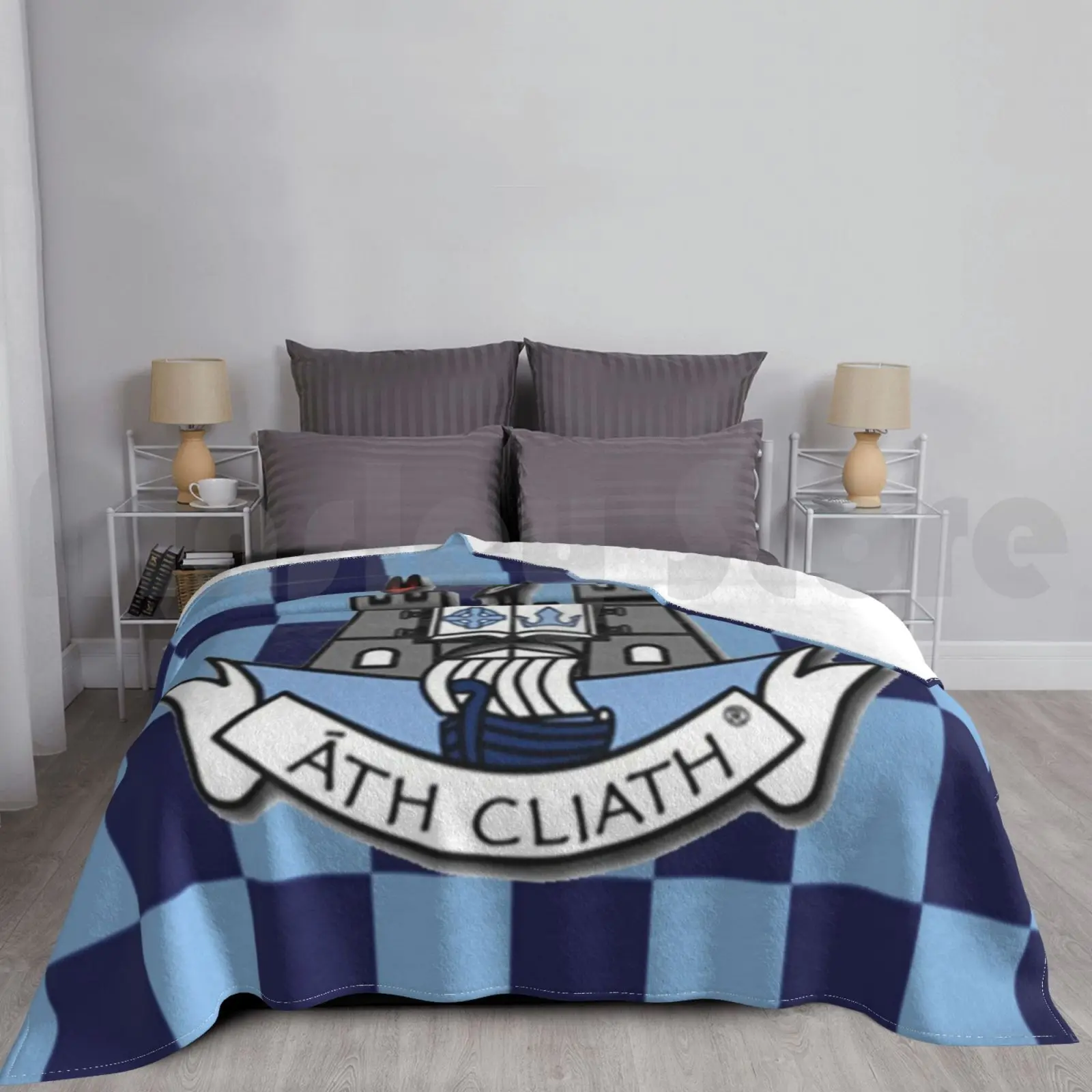 بطانية دبلن المخصصة 2408 دبلن Dubs Up The Dubs Gaa Football أيرلندا دبلن دبلن #2