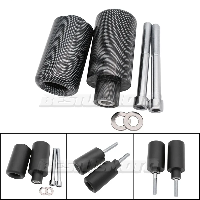 

Motorcycle Carbon & Black No Cut Frame Sliders Crash Falling Protection For Suzuki GSXR1000 GSX-R GSXR 1000 K3 2003-2004