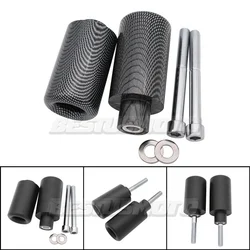 Motorcycle Carbon & Black No Cut Frame Sliders Crash Falling Protection For Suzuki GSXR1000 GSX-R GSXR 1000 K3 2003-2004