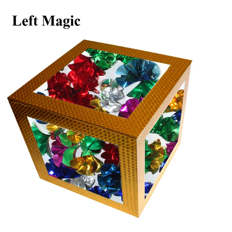 8 Inch Crystal Clear Box  - Large Magic Tricks Flower Stage Magic Props Illusions  Flowers Appearing From Transparent Box