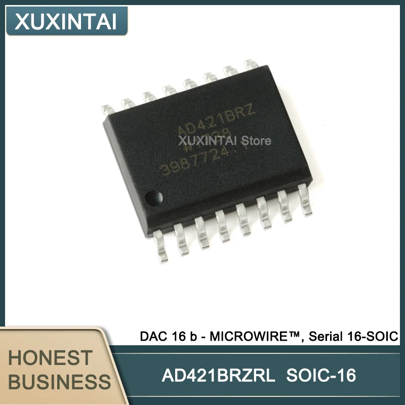 5Pcs/Lot  New Original AD421BRZRL AD421 DAC 16 b - MICROWIRE™, Serial 16-SOIC