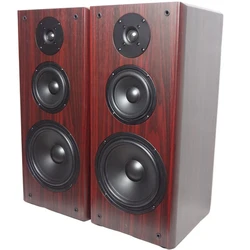 KYYSLB 8ohm 80W 218 8 Inch High Medium and Low Three-way Frequency Bookshelf Hifi Speaker Wooden Passive Floor Front Speaker