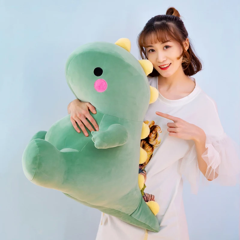 25CM Lovely Dinosaur Plush Toys Super Soft Cartoon Stuffed Animal Dino Dolls Hug Doll Sleep Pillow Home Decor view 2