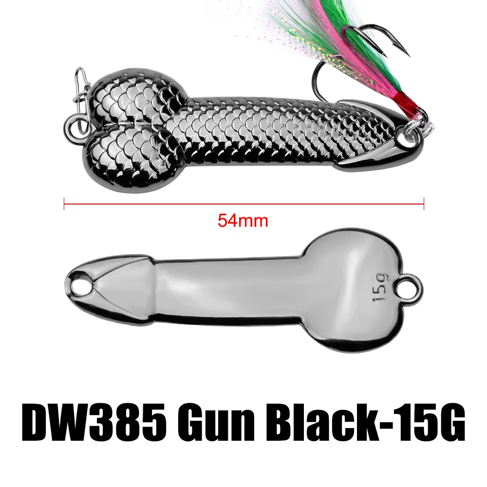 3g-36g Penis Löffel Pailletten Köder Minnow Harte VIB Klinge Köder Penis Köder Swimbait Crankbait Spinner Bass mit Drillinge – Detail 10