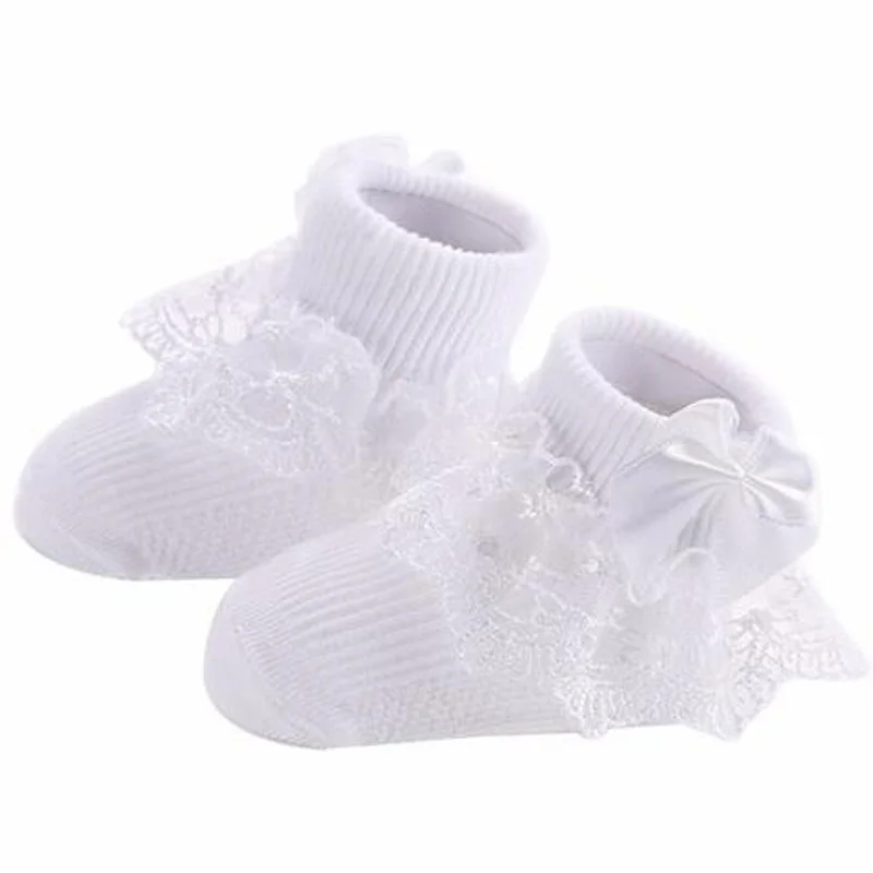 2019 New lace bow children socks newborn cotton warm cute kids socks