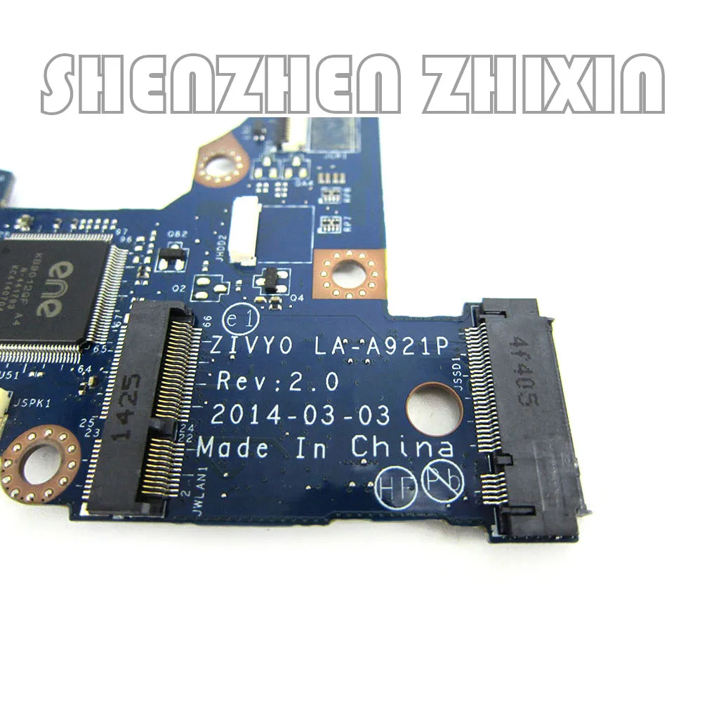 Yourui 레노버 요가 2 13 노트북 마더보드, I5-4200/4210 CPU, 4GB RAM, ZIVY0 LA-A921 메인보드, 전체 테스트