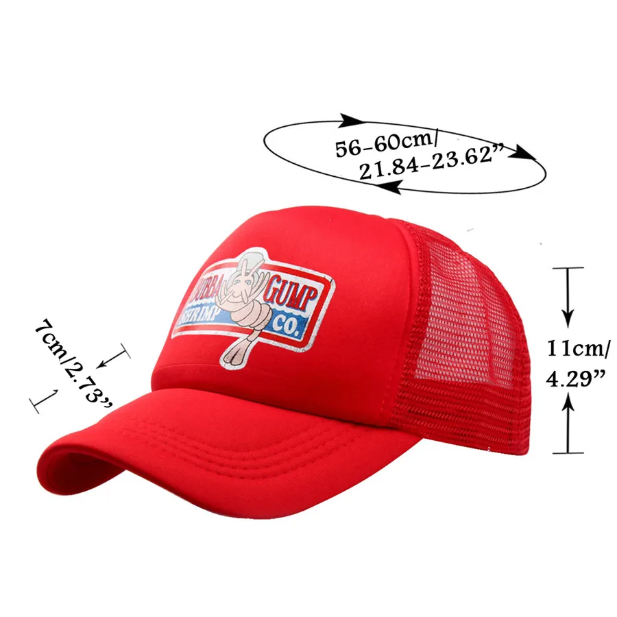 Men Women 1994 Bubba Gump Shrimp CO. Baseball Hat Forrest Gump Costume Cosplay Adjustable Snapback Cap Summer Hats