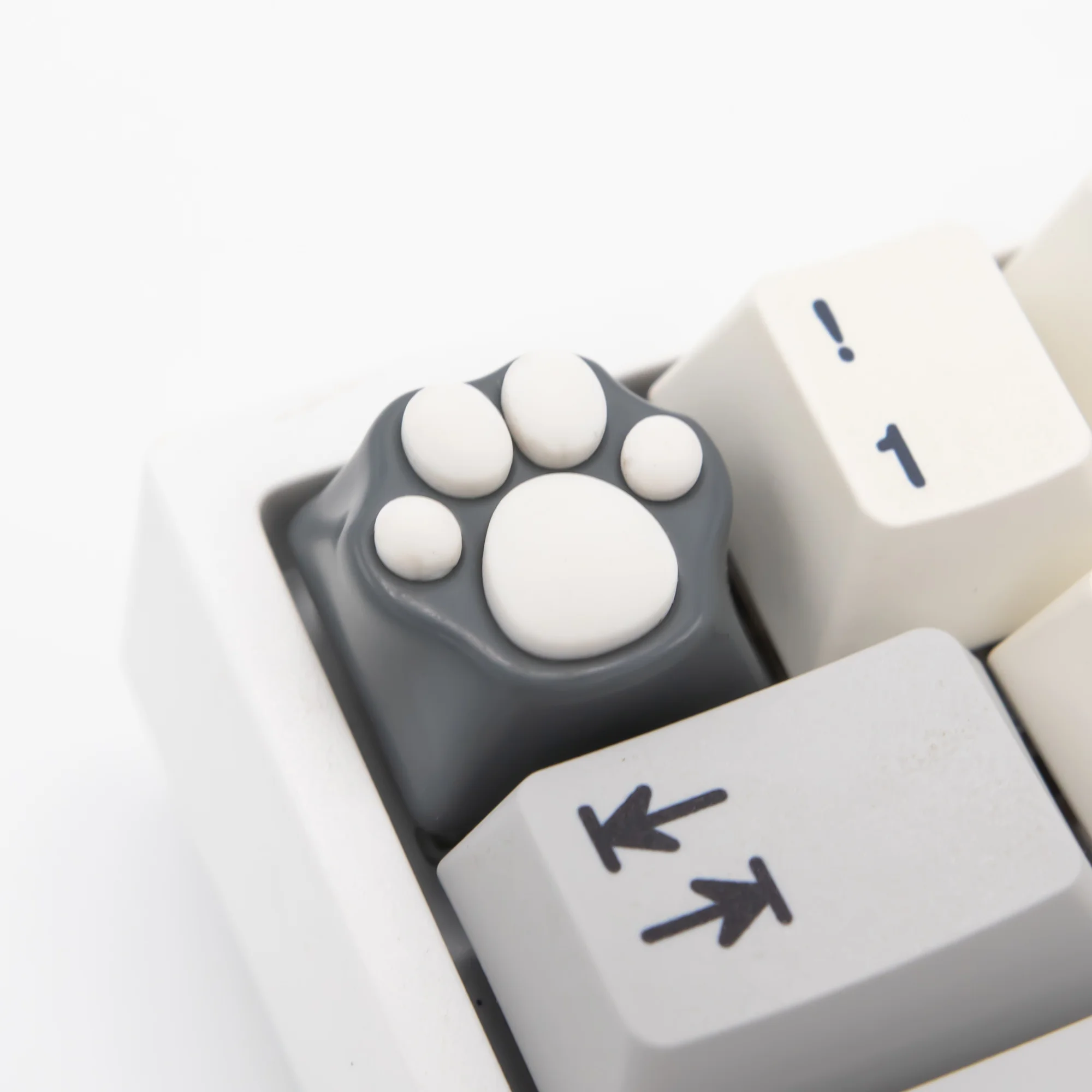 1 peça de metal de borracha macia gato garra chave boné para mx interruptor teclado mecânico personalidade adorável keycap