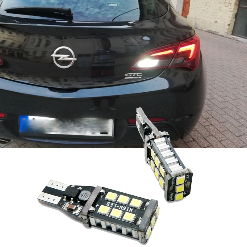 2pcs W16W CANBUS Error Free T15 LED Car Reverse Light Backup Lamp For Opel Combo Box Meriva B Mokka Zafira Tourer 921 912 W16W