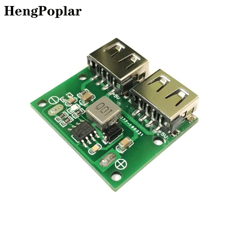 

9V 12V 24V to 5V DC-DC Step Down Charger Power Module Dual USB Output Buck Voltage Board 3A Car Charge Charging Regulator 6-26V