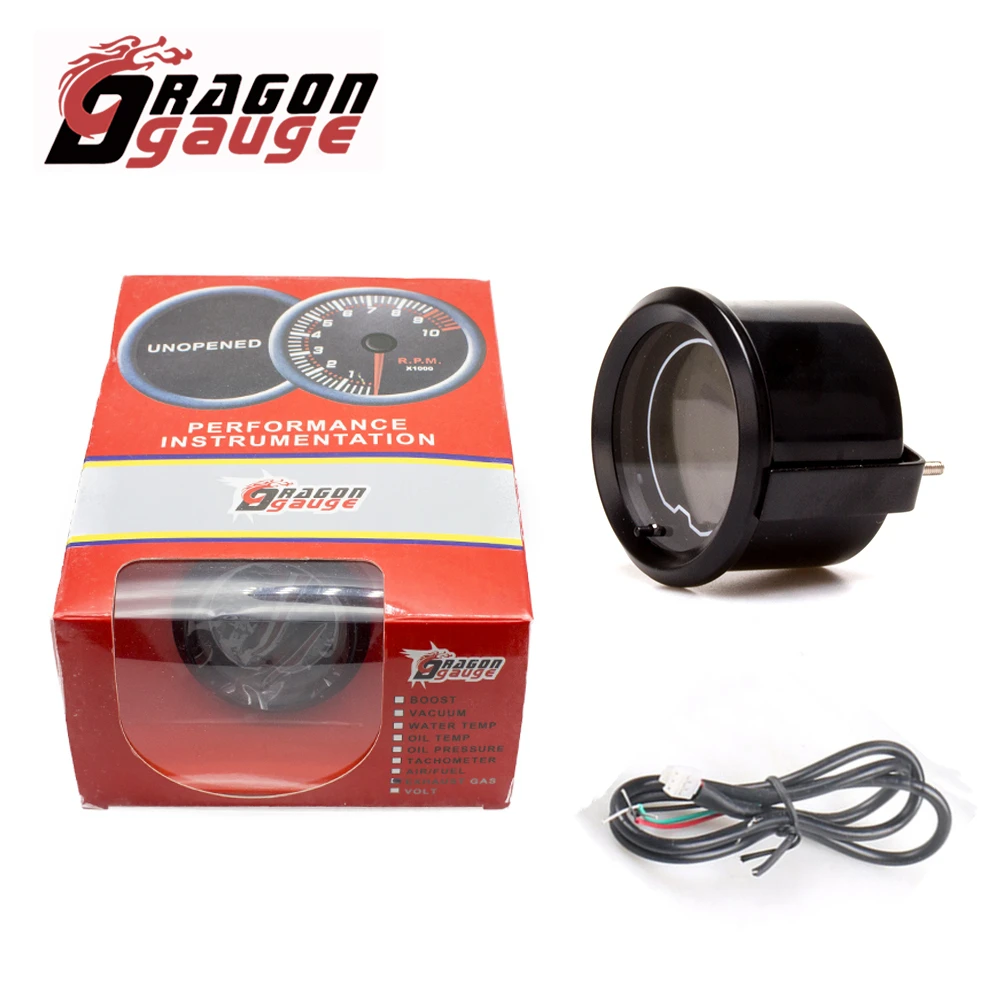 DRAGON GAUGE 52 mm Drehzahlmesser, Spannungsverstärkung, Wassertemperatur, Öltemperatur, Ölpresse, ETG-Messgerät, LED-Digitalanzeige, Autoanzeige, 7 Farben ändern – Detail 4