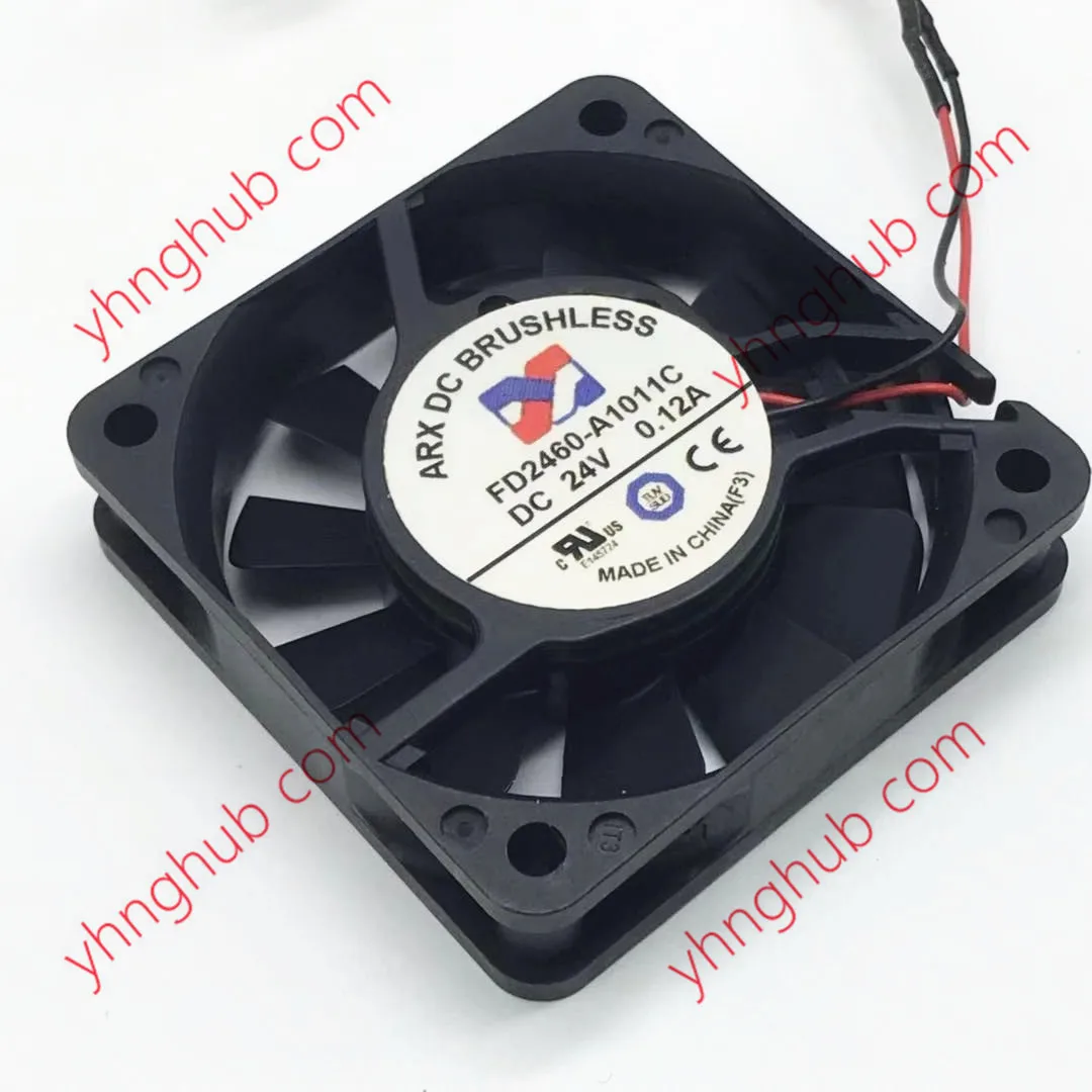 

ARX FD2460-A1011C DC 24V 0.12A 2-Wire 60x60x15mm Server Cooling Fan