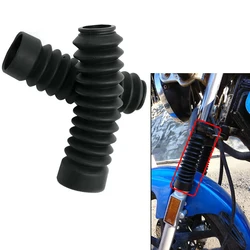 Pack 2 Front fork cover For Yamaha YBR125 Motorcycle fork boots Guard protector Shock absorber Rubber boots Dustproof dust cover