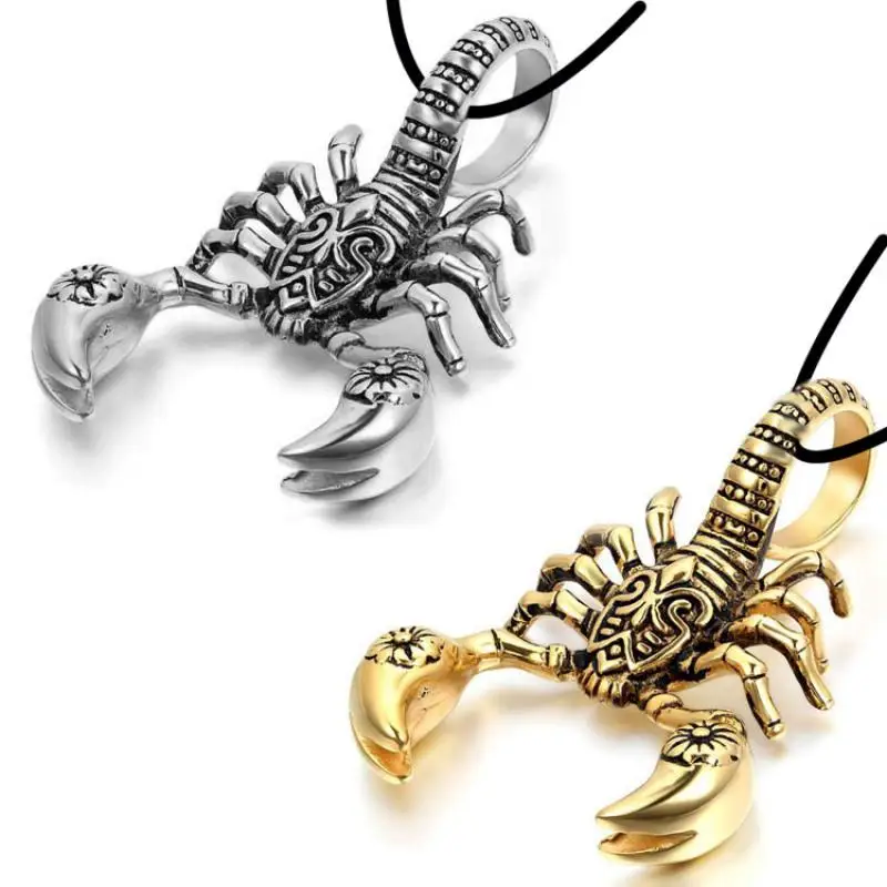 Animal Scorpion King Pendant Necklace Men\'s Necklace New Fashion Metal Sliding Pendant Accessories Party Jewelry