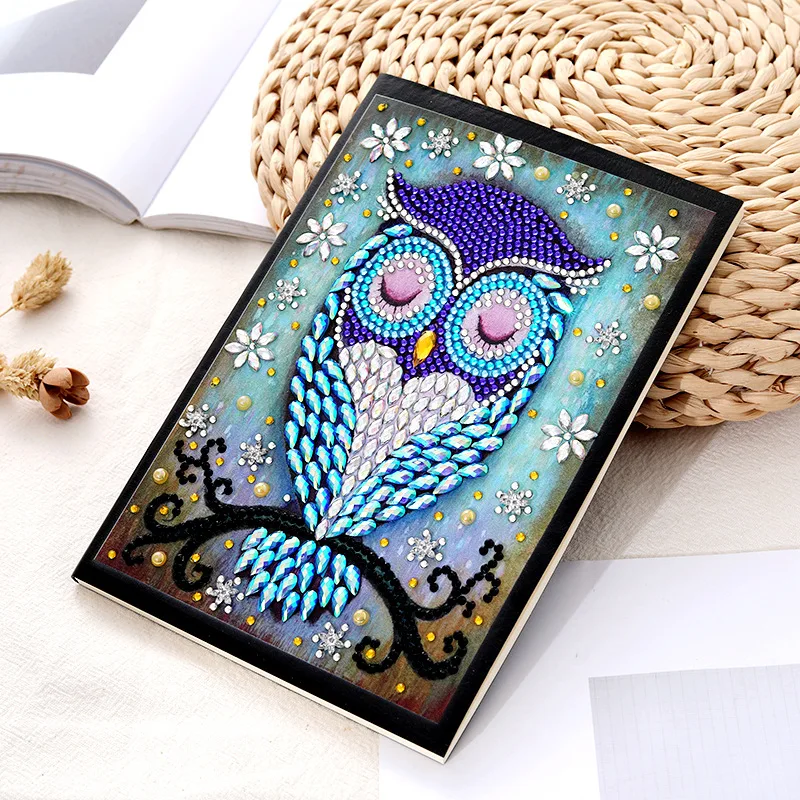 New style Diary Book Diamond Embroidery notebook hotSale DIY Crystal partial 5D diamond painting mosaic round rhinestone