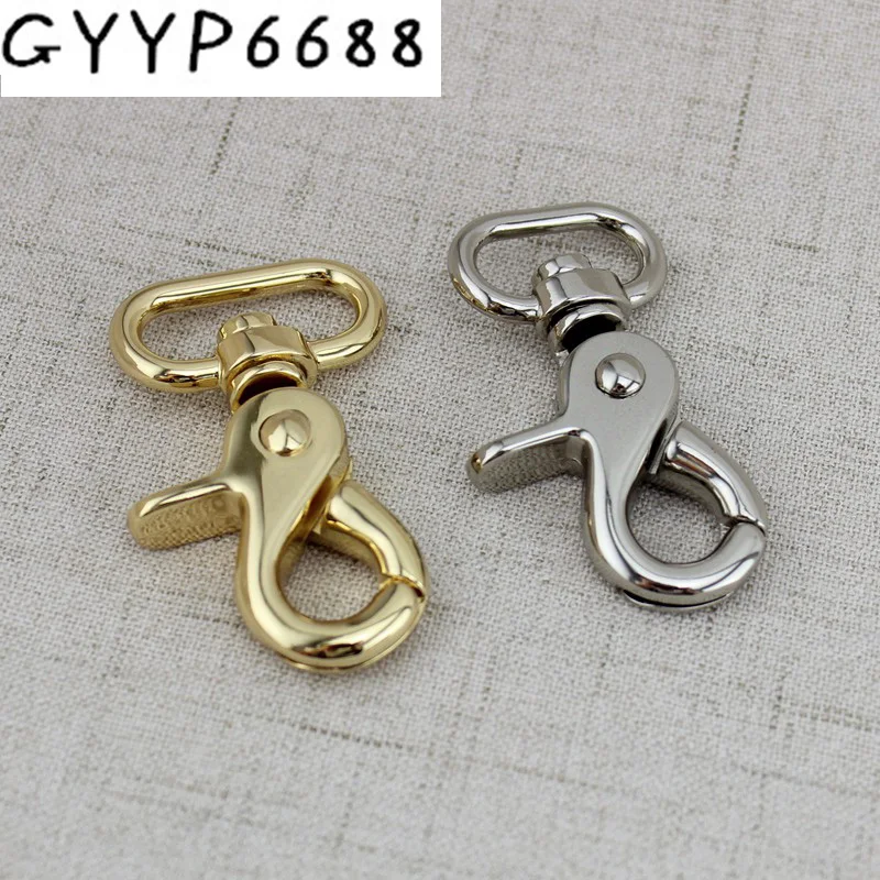 10pcs 50pcs di Alta qualità di Spessore Girevole-Eye Bolt Snap Gancio Rotondo della Parte Girevole della Cordicella Gancio Girevole A Scatto