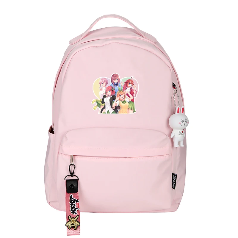 

The Quintessential Quintuplets Kawaii Women Backpack Girls Cute Bookbag Nylon Small Travel Bagpack Nakano Miku Cos School Bags