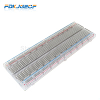 1pc NEW MB-102 MB102 Breadboard 830 Point Solderless PCB Bread Board Test Develop DIY Transparent