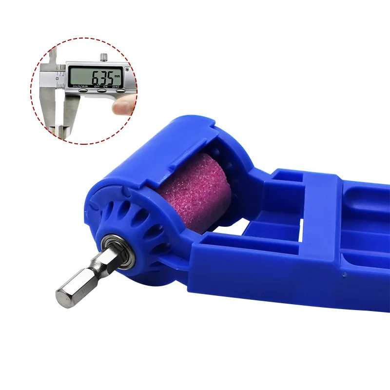 2-12.5mm Portable Drill Bit Sharpener Corundum Grinding Wheel Drill Bit Sharpener Titanium Drill Portable Drill Bit Power Tool