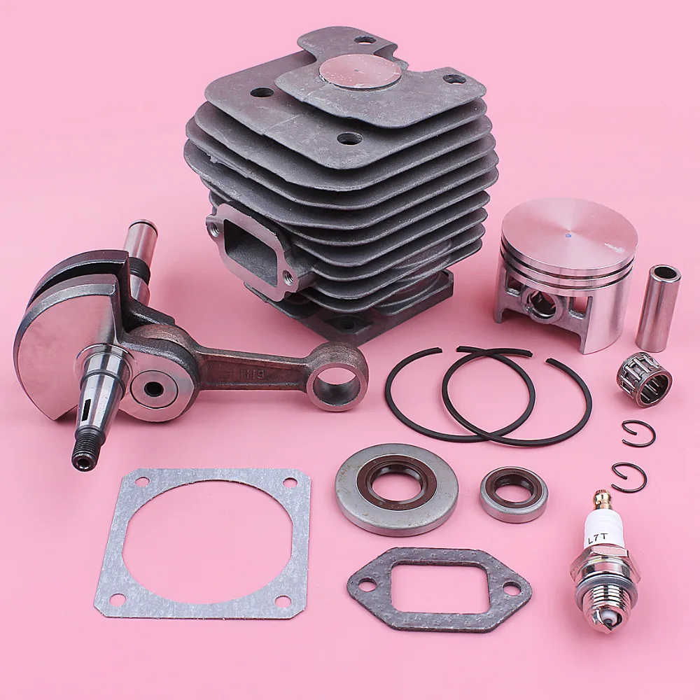 52mm Cylinder Piston Kit For Stihl MS380 038 MS 380 Crankshaft Oil Seal Gasket Chainsaw Tool Replacement Spare Part