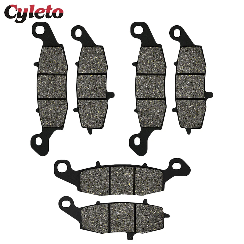 Cyleto Motorcycle Front Rear Brake Pads for Kawasaki Vulcan Nomad VN1500 VN1600 VN1700 VN 1500 1600 1700 Classic Tourer Vaquero