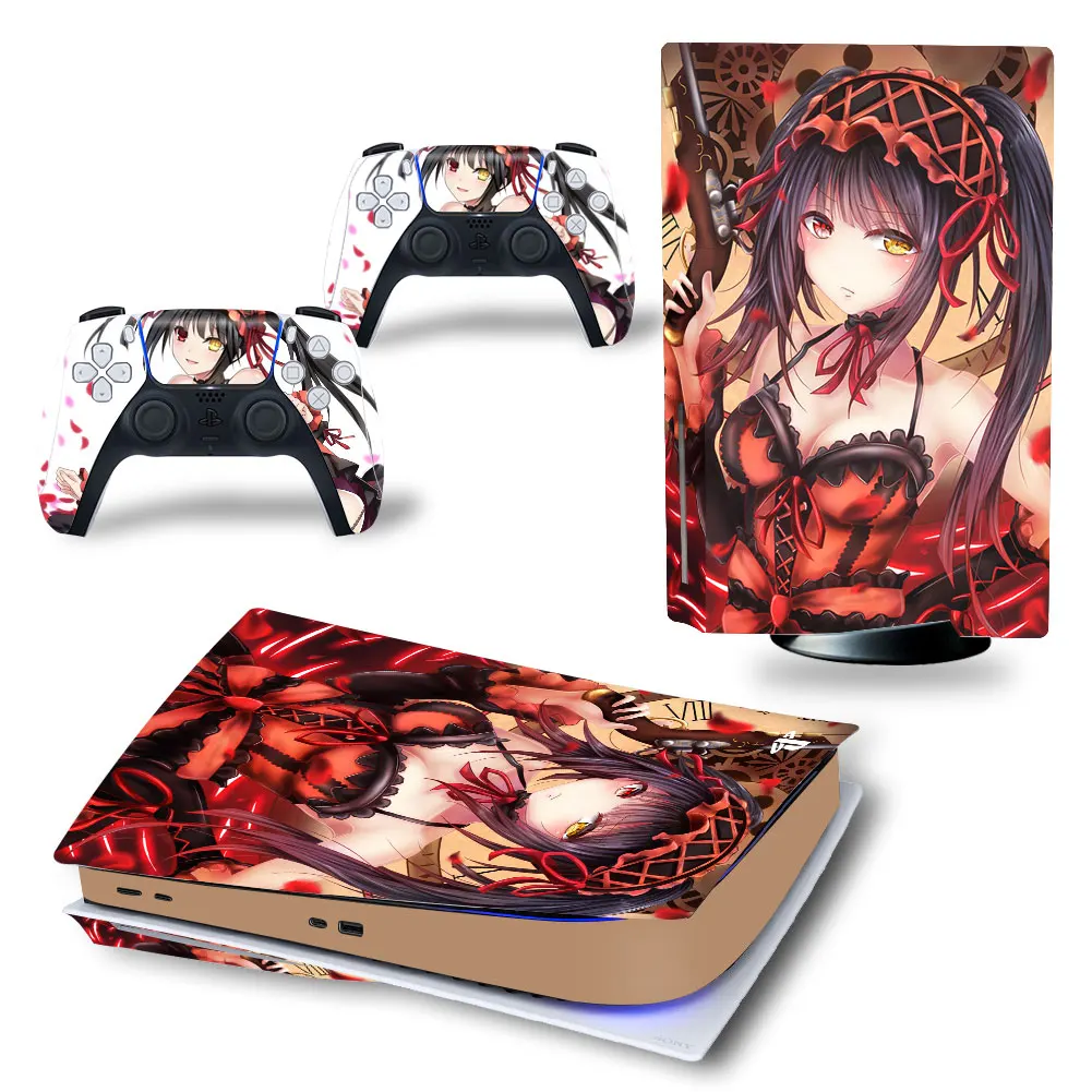 PS5 Skin Sticker Decal Cover for PlayStation 5 Console and 2 Controllers Vinyl PS5 Digital skin anime