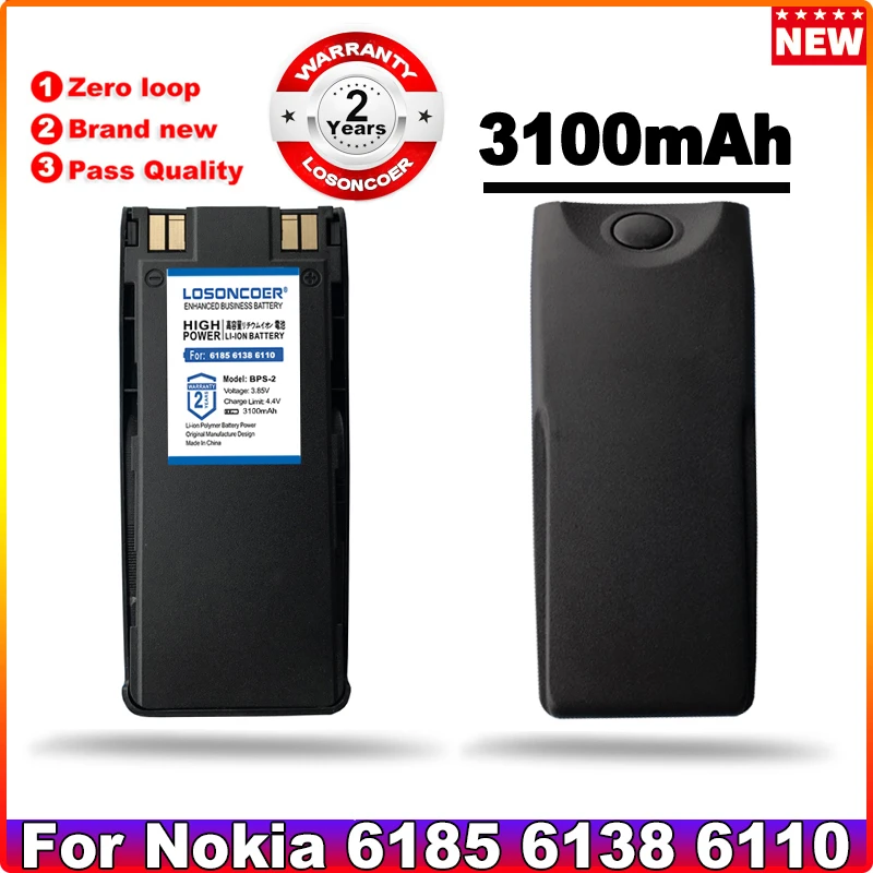 BPS-2 BPS-2N Replacement Battery For Nokia 6185 6138 6110 6310I 6310 6210 5180 6160 7110 6150 5170 5160 5150 5125 5185 5165 5110