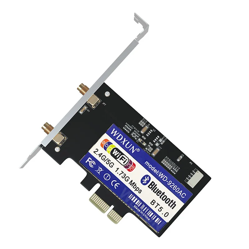 سطح المكتب إنتل 9260ac 9260ngw 1730 150mbps pci-e بكيي 1x WiFi محول MU-MIMO بلوتوث 5.0 لاسلكية-AC 9260ac