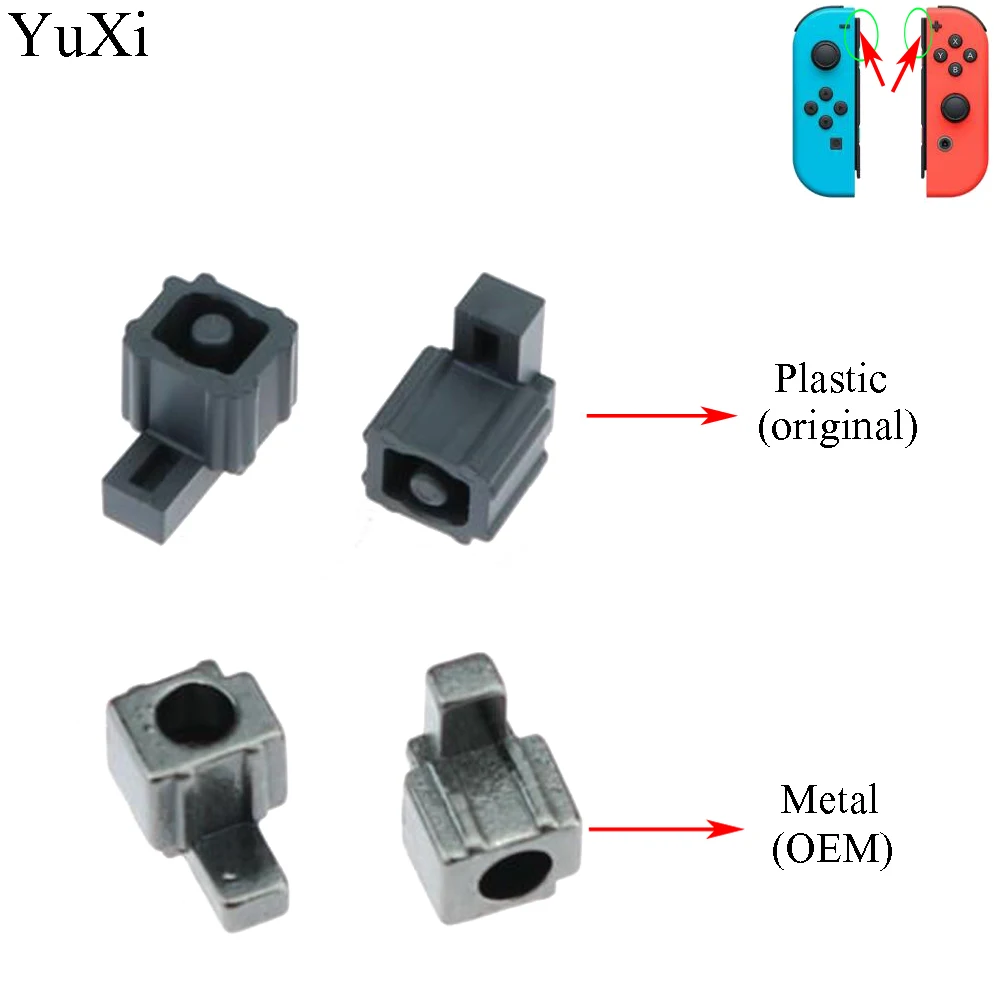 

YuXi 1set Plastic OR Metal OEM For Nintendo Switch Joy Con Plastic Right Left Controller Lock Buckles