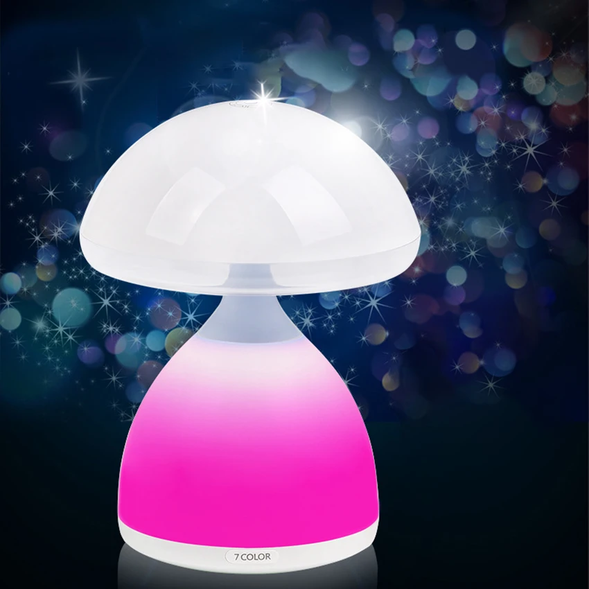 LED Bedside Touch Sensor Lamp for Kids, Nursery Night Light, Color Changing Dimmable Warm Night Light, USB recarregável