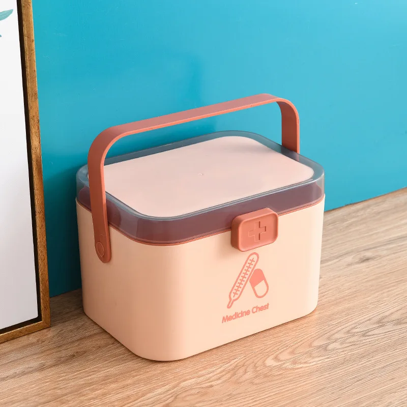 Geneeskunde Doos Multifunctionele Pill Case Box Huishouden Medische Doos Draagbare Opslag Gezondheid Pil Case Plastic Geneeskunde Doos