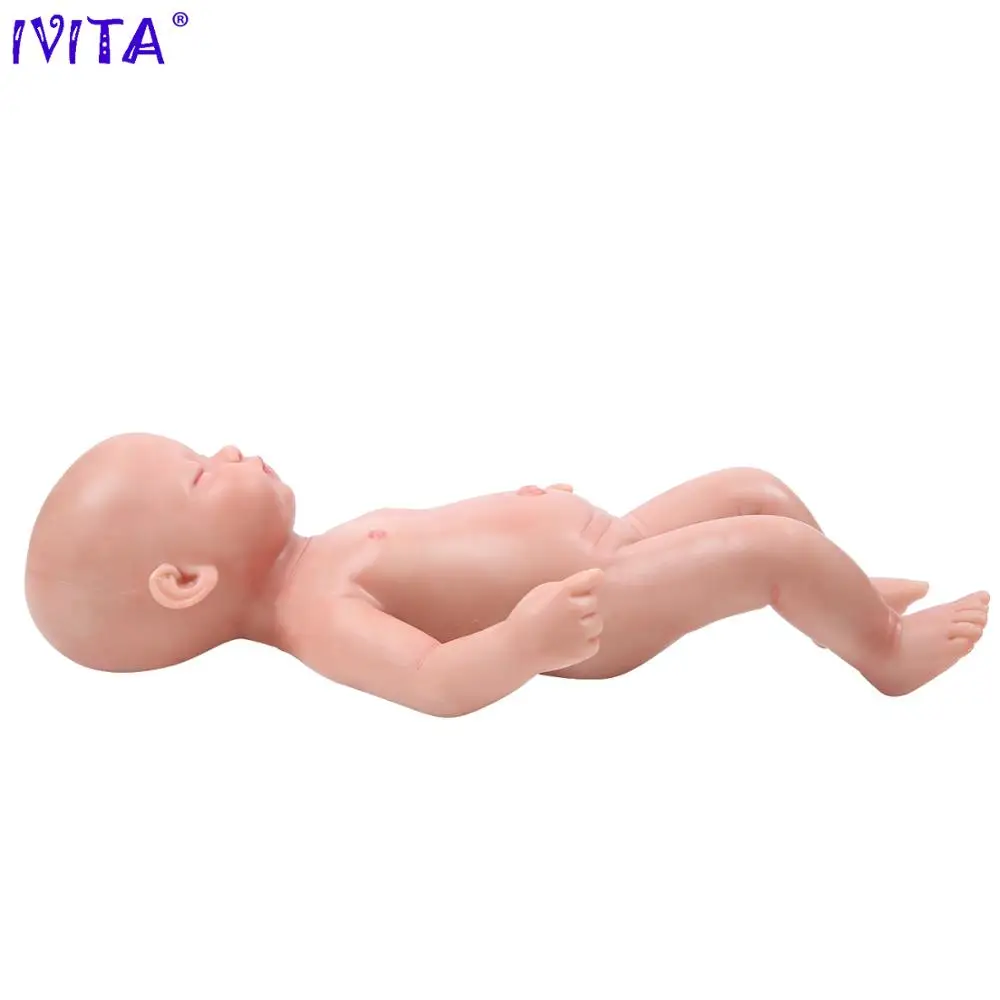 IVITA WG1509 15 인치 전신 실리콘 다시 태어난 아기 소녀 인형 1800g 현실적인 페인트 및 도색되지 않은 어린이 장난감 Collectible