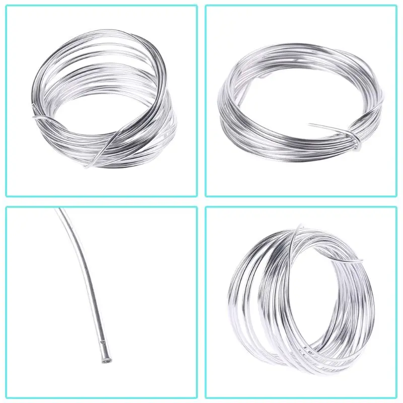 2025 New 2.00mm*3M /5M flux-cored wires Hypothermia Aluminium Welding Solder Soldering Rods Wires Electrode for For Welding