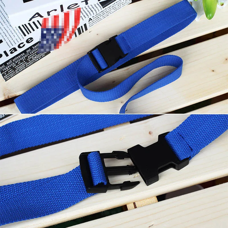 Women Men Unisex Canvas Belts Casual Female Plastic Buckle Tactical Waist Belts Harajuku Solid Color Long Black Jeans Waistband