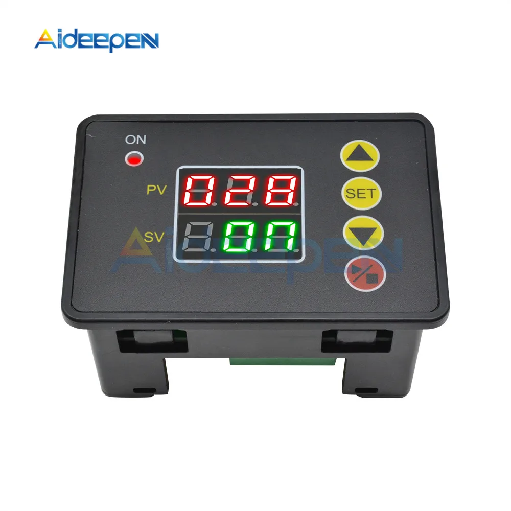 AC 110V 220V 12V 24V Digital Time Delay Relay LED Display Cycle Timer Control Switch Adjustable Timing Relay Time Delay Switch