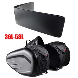 Sacs Latéraux Étanches pour Moto, Sacoche de Selle en Tissu Oxford, pour Coffre de Moto, Bagage, Casque, Voyage