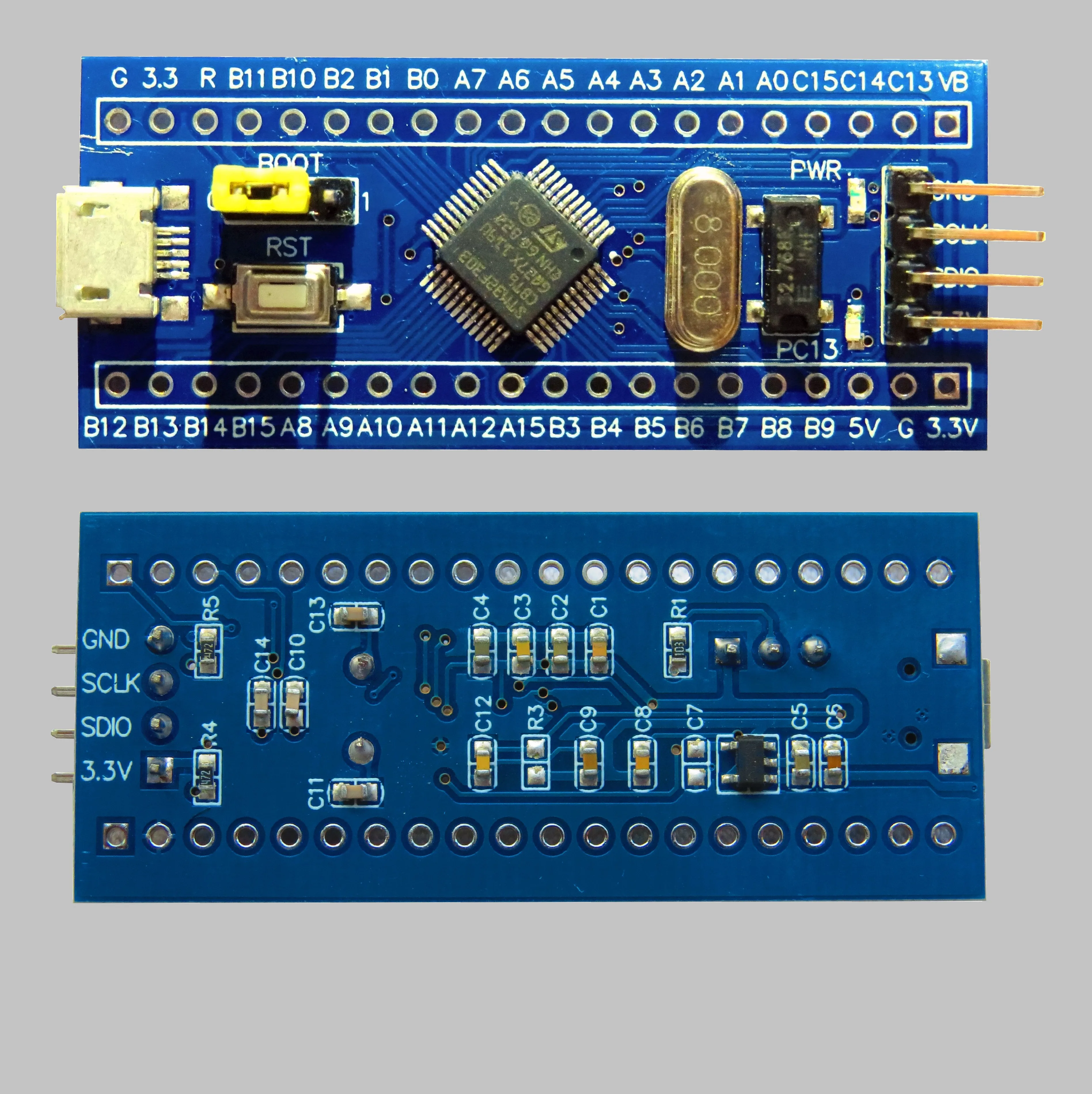 Placa de núcleo stm32f303cbt6 stm32f303 placa de sistema mínimo Cortex-M4 placa desenvolvimento
