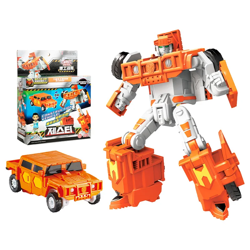 Two Mode Hello Carbot Transformation Excavator Toys Action Figures Deformation Engineering Car Truck Dump Crane Vehicle Toy