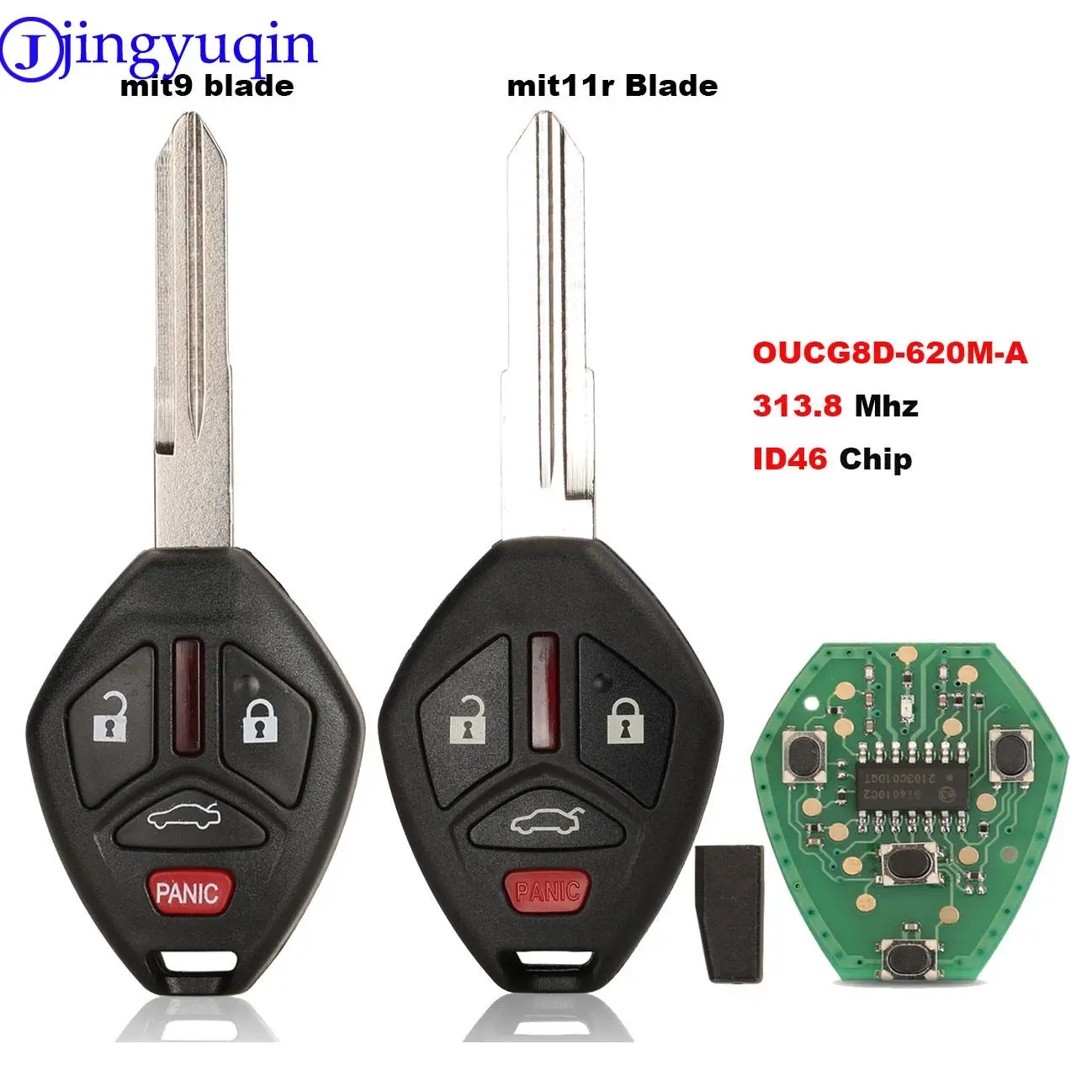 

jingyuqin Transponder Chip ID46 For Mitsubishi Galant Eclipse OUCG8D-620M-A 313.8Mhz Ec2007 2008 2009 2010 2011 2012