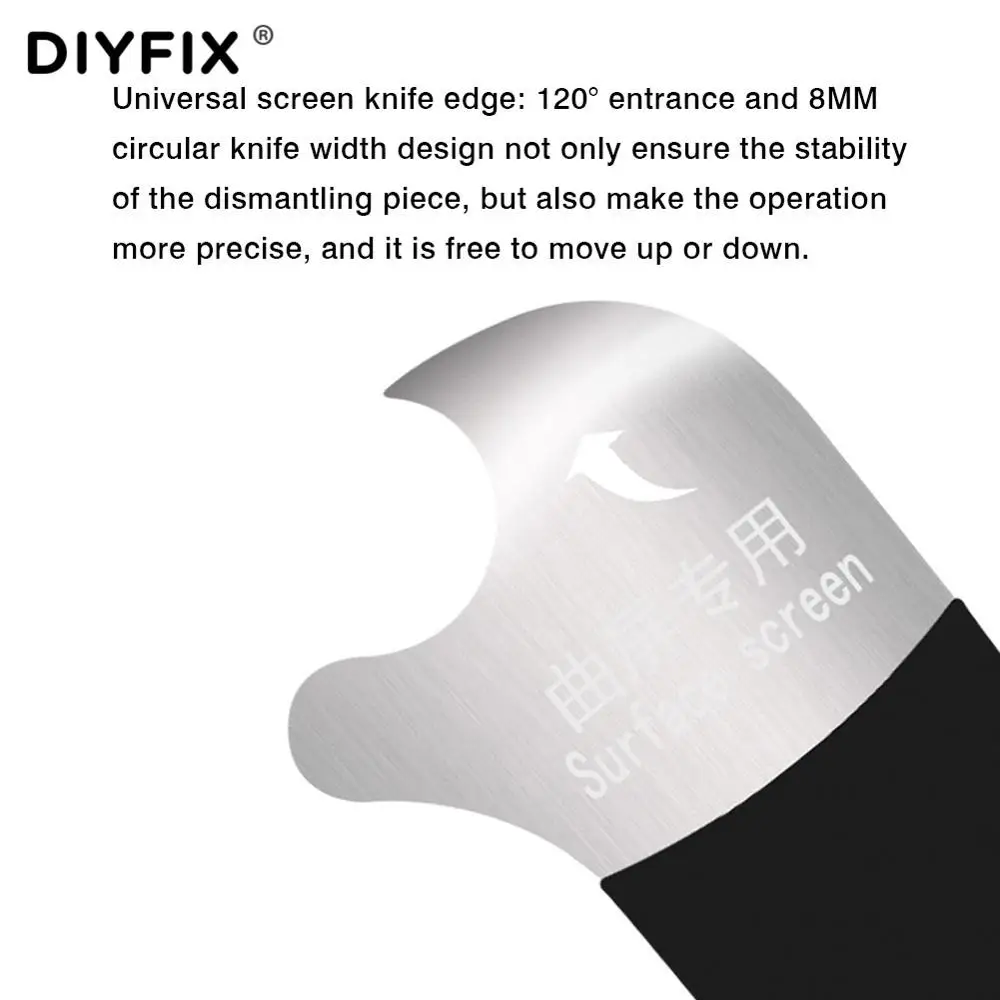 DIYFIX 1 قطعة 0.08 مللي متر رقيقة جدا الهاتف المحمول Disssembly افتتاح حدق أدوات ل فون هواوي سامسونج اللوحي شاشة مكشطة أداة اليد