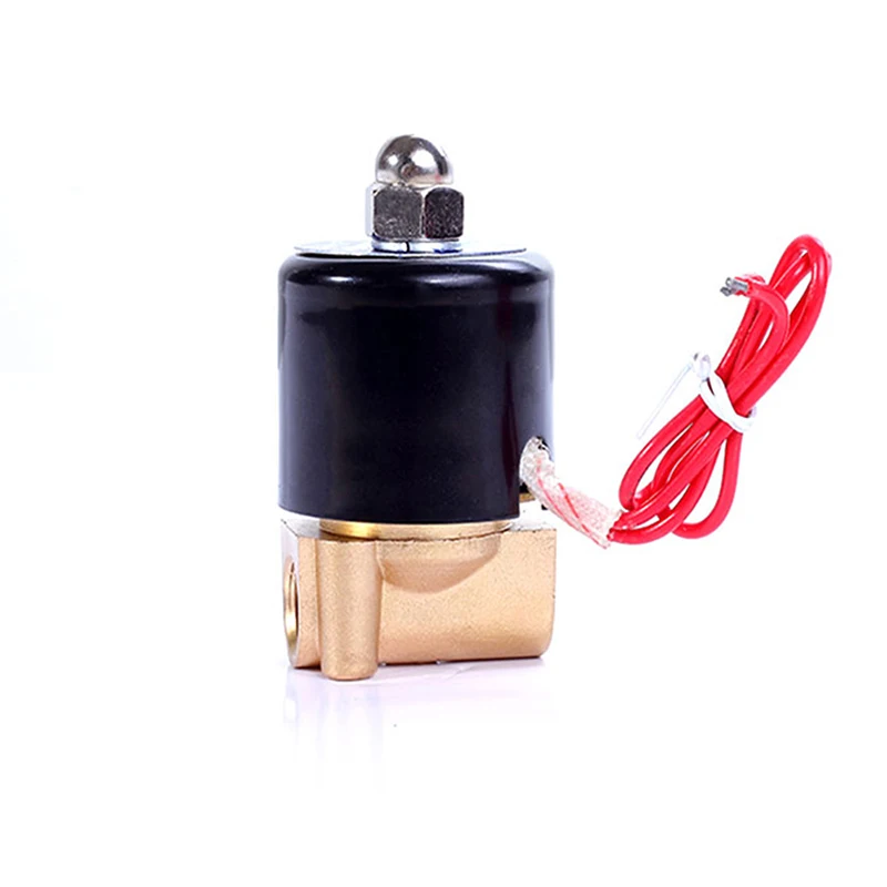 

DN6 Brass Electric Solenoid Valve DC12V DC24V AC220V 110V Normally Closed Solenoid Valve For Water Oil Air