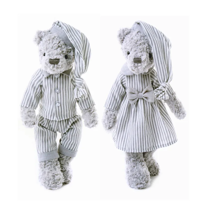 Soft Plush Bear Toys and Rabbit Toys Stuffed Animals Sleeping Mate and Comfort Dolls High Quality Kids Gift