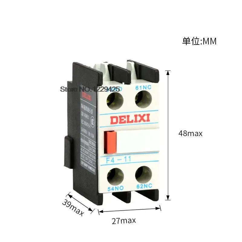 AC Contactor CJX2 F4-11 20 02 22 31 13 40 04 Auxiliary Contact LA1-DN