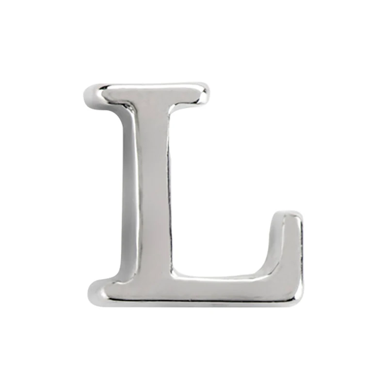 

10pcs letter L floating charms for Living glass locket