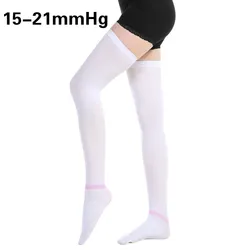 Women Four Seasons  Stockings White Pressure 15-21mmhg  Long Tube Postoperative Elastic Prevent Varicose Veins Thrombus