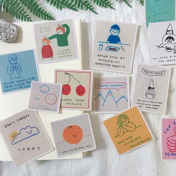 15pcs שמח טוב חברים מדבקות מלאכות רעיונות מדבקות ספר תלמיד תווית דקורטיבי מדבקת DIY מכתבים