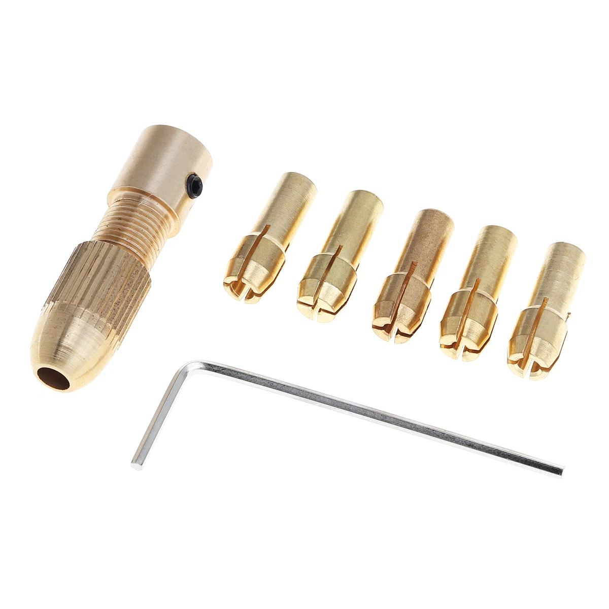 7pcs 2.0mm 2.35mm 4.05mm 5.05mm Mini mandrini autoserranti supporto punta da trapano 0.5 - 3.0MM per punzoni da bordo in ABS